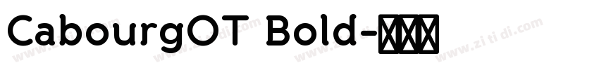 CabourgOT Bold字体转换